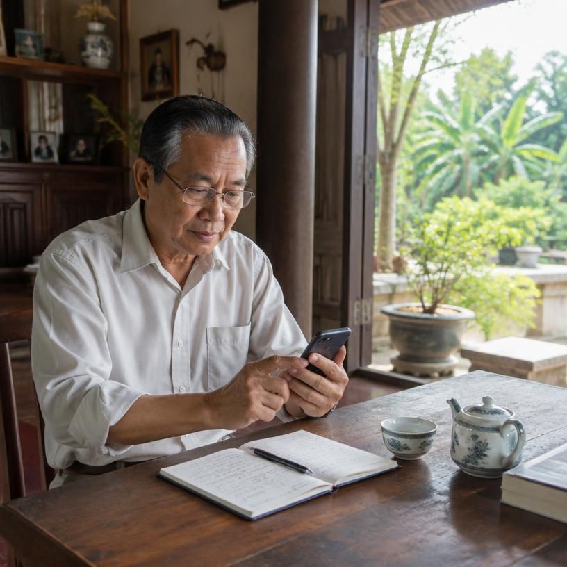 Retired Vietnamese entrepreneur turns to AI to manage life alone in the countryside